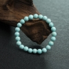 天然蓝绿松石单圈手串-红掌柜