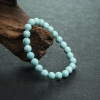 天然高瓷铁线绿松石单圈手串-红掌柜