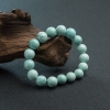 高瓷铁线蓝绿绿松石单圈手串-红掌柜