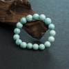 天然蓝绿绿松石单圈手串-红掌柜
