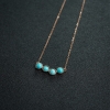 18K金镶高瓷绿松石项链-红掌柜