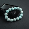 13mm中高瓷铁线浅蓝绿松石手串-红掌柜