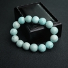 中高瓷铁线浅蓝绿松石单圈手串-红掌柜