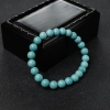 高瓷铁线蓝绿绿松石单圈手串-红掌柜