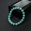 8.5mm高瓷铁线蓝绿绿松石单圈手串-红掌柜