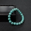 高瓷铁线蓝绿绿松石单圈手串-红掌柜
