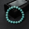 高瓷铁线蓝绿绿松石手串-红掌柜