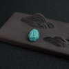 天然绿松石龙头戒面-红掌柜