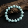 11.5mm中高瓷铁线浅蓝绿松石单圈手串-红掌柜