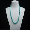 6mm高瓷铁线蓝绿松石项链-红掌柜
