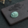 天然绿松石龙头戒面-红掌柜