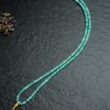 蓝绿绿松石隔片长链-红掌柜