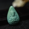 铁线蓝绿绿松石绿度母吊坠-红掌柜