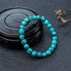 高瓷铁线蔚蓝绿松石单圈手串-红掌柜