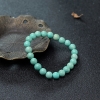 中高瓷铁线蓝绿松石单圈手串-红掌柜