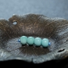 高瓷铁线蓝绿绿松石桶珠配件-红掌柜