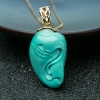 天然绿松石少女项链-红掌柜