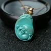 绿松石弥勒佛项链-红掌柜