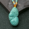 天然绿松石龙项链-红掌柜