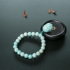 浅蓝绿松石单圈手串-红掌柜