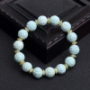 绿松石回纹珠单圈手串-红掌柜