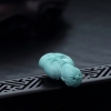 湖北天然高瓷蓝绿松石吊坠-红掌柜