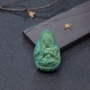高瓷蓝绿绿松石度母吊坠-红掌柜