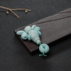 中高瓷铁线浅蓝绿松石配件-红掌柜