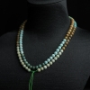 中高瓷铁线俏色绿松石长链-红掌柜