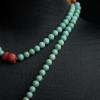 中高瓷铁线绿松石108佛珠-红掌柜