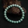 高瓷铁线绿松石桶珠单圈手串-红掌柜