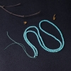 中高瓷铁线浅蓝绿松石珠链-红掌柜