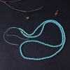 铁线浅蓝绿松石珠链-红掌柜
