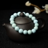 10.5mm中高瓷铁线浅蓝绿松石单圈手串-红掌柜