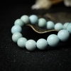 10.5mm中高瓷铁线浅蓝绿松石手串-红掌柜