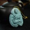 天然绿松石观音吊坠-红掌柜