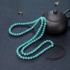 6mm中高瓷铁线蓝绿绿松石长链-红掌柜