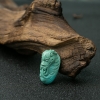 蓝绿绿松石龙头戒面-红掌柜