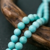 中瓷铁线蓝绿松石108佛珠-红掌柜