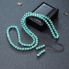 蓝绿绿松石108佛珠-红掌柜