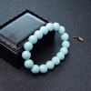 12.5mm中瓷浅蓝绿松石单圈手串-红掌柜