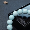 天然中瓷浅蓝绿松石苹果珠单圈手串-红掌柜