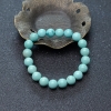 9.5mm中高瓷蓝绿松石单圈手串-红掌柜