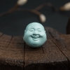 中瓷铁线浅蓝绿松石弥勒佛背云-红掌柜
