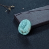 中高瓷铁线浅蓝绿松石观音吊坠-红掌柜