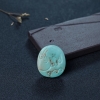 天然中高瓷浅蓝绿松石观音吊坠-红掌柜