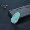 中高瓷铁线浅蓝绿松石观音吊坠-红掌柜
