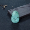 天然中高瓷铁线绿松石观音吊坠-红掌柜
