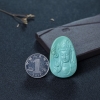 中高瓷铁线浅蓝绿松石吊坠-红掌柜