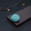 湖北天然蓝绿松石龙龟吊坠-红掌柜